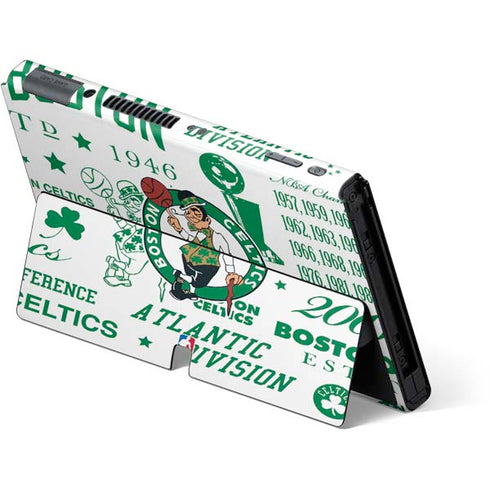 NBA Boston Celtics Historic Blast Nintendo Switch OLED (2021) Skin